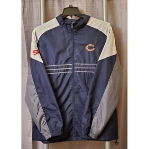NFL Team Reebok‎ CHICAGO BEARS Full Zip UP Windbreaker Mens Size XL